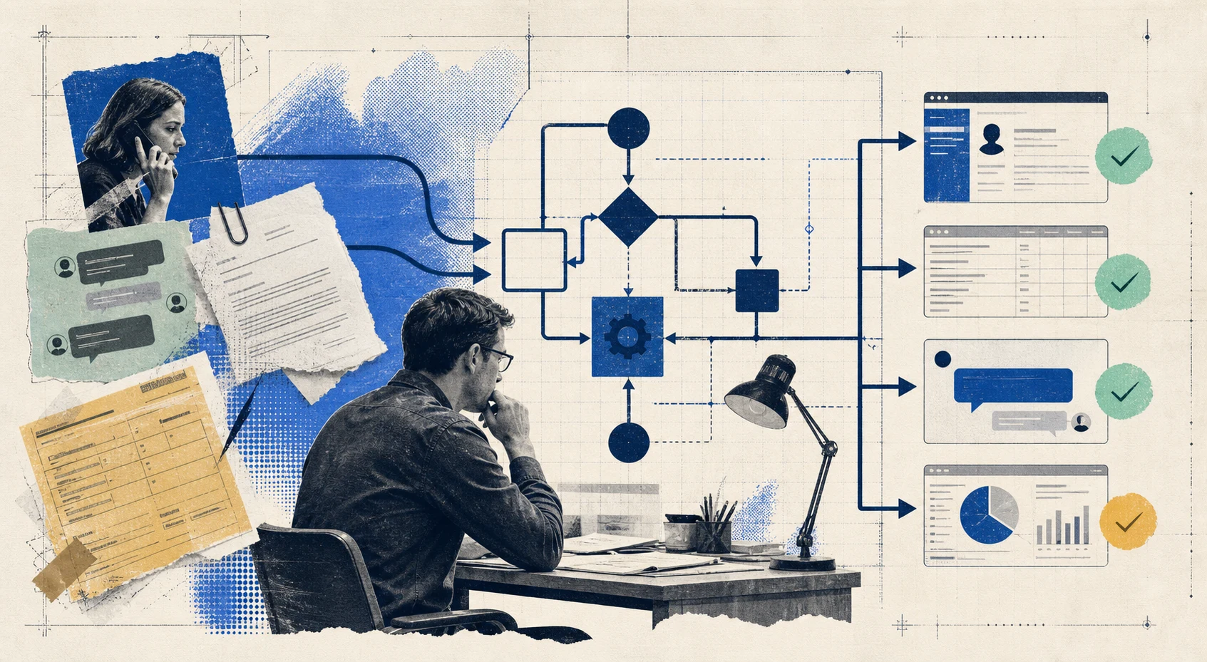 Инженер собирает звонки, сообщения и документы в единый автоматизированный процесс